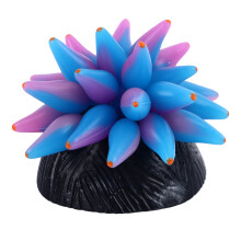 Acvariu rezervor peisagistică decorare moale din silicon sigur coral, design de înaltă simulare efect strălucitor coral ornament pentru mediu cu