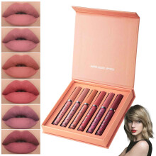 Matte Liquid Lipstick Set 6pcs Long Lasting Waterproof Glossy Soft Finish Lips Gift for Women