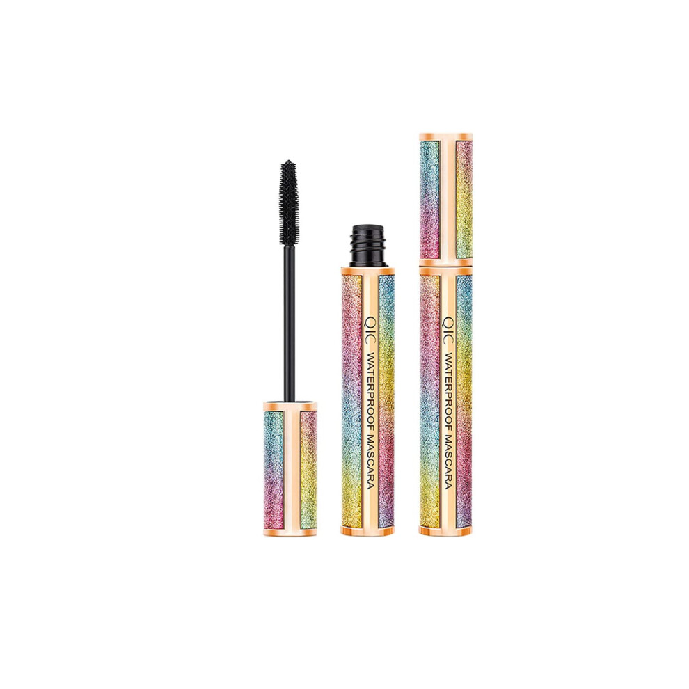 4D Silk Fiber Waterproof Mascara Long Lasting Smudge Proof Black Instant Volume Curl