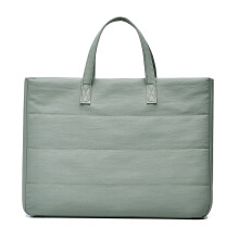Large Capacity Computer Briefcases-gray green 13 to 14 inches