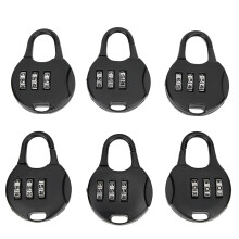 Lightweight Design Combination Lock for Backpacks and Luggage, 3 Digit Password Security Padlock with Anti-Lost Spring Button for Gym Locker Travel St