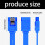 SATA3.0 Data Cable For Hard Disk Drive-blue straight c urve 3