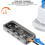 10 in 1 USB C Docking Station Multiport Adapter TF Card Reader 6