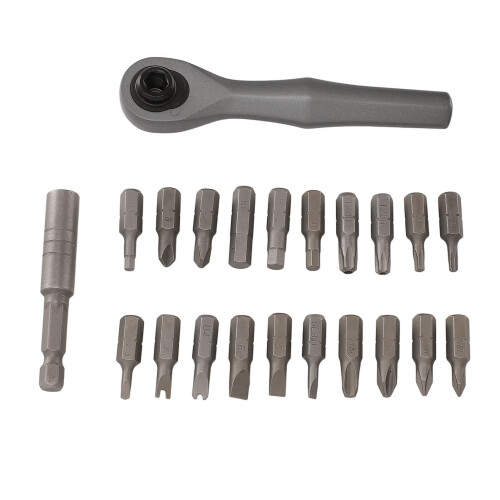 Professional Grade Ratcheting Screwdriver, Industry-Standard Micro Bits Compatibility with 180 Rotatable Handle, Magnetic Tip Precision Kit, Right 2