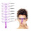 Eyebrow Stencil Kit with Adjustable Handle and Strap, 8 Shape Reusable Washable Templates 1