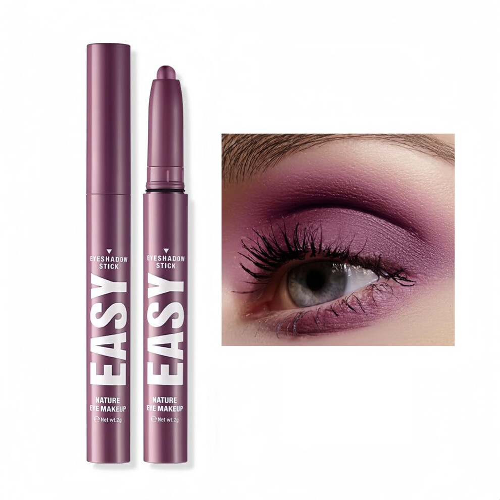 Waterproof Eyeshadow Stick and Eyeliner Pen, 2 in 1 Long Lasting Cream Pencil, #18  Pigmented