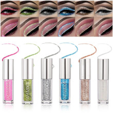 Liquid Glitter Eyeliner Set 6 Colors Waterproof Long Lasting Quick Dry Metallic Shimmer Makeup