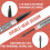 Microblading Eyebrow Pen with Brow Gel, Waterproof 4Fork Tip, LongLasting Light Brown 4