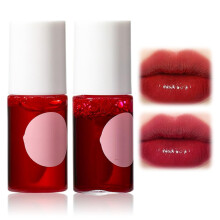 Long Lasting Waterproof Lip Gloss and Moisturizing Matte Lip Tint Set, TransferProof, 2 Colors Strawberry and Watermelon