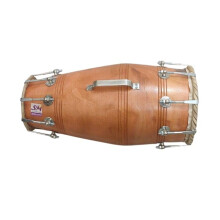 SmSai Musicals Nuovo Dholak in Legno di Sheesham con Fissaggio