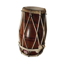 SmSai Musicals Dholak Drum in Legno di Sheesham, Borsa Imbottita, Chiave, Strumento Musicale per Orchestra