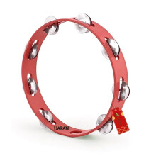 Uapan Zonder Vezel Dafli Muziekinstrument I Dafli/Tamboerijn I Handpercussie (Rood, 10 Inch)