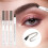 Waterproof Microblading Eyebrow Pen Dark Brown 2PCS Long Lasting 3D Fine Tip Brow Pencil 2