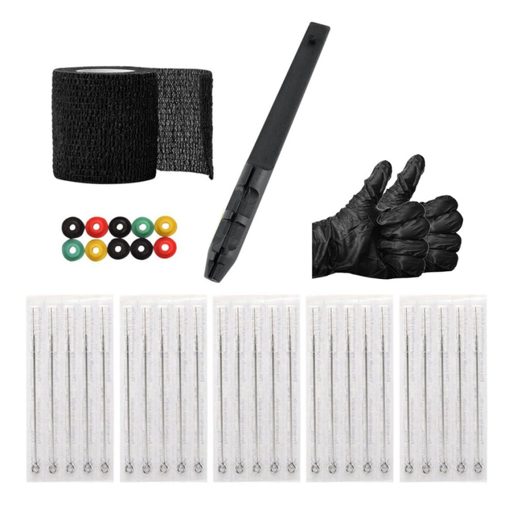 Professional Tattoo Needle Pen Holder with NonToxic Plant Ink Set for Fast Color Filling