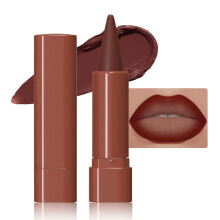 Matte Lip Liner Pencil Waterproof Long Lasting Wine Red Retractable SmudgeProof for Women 08#