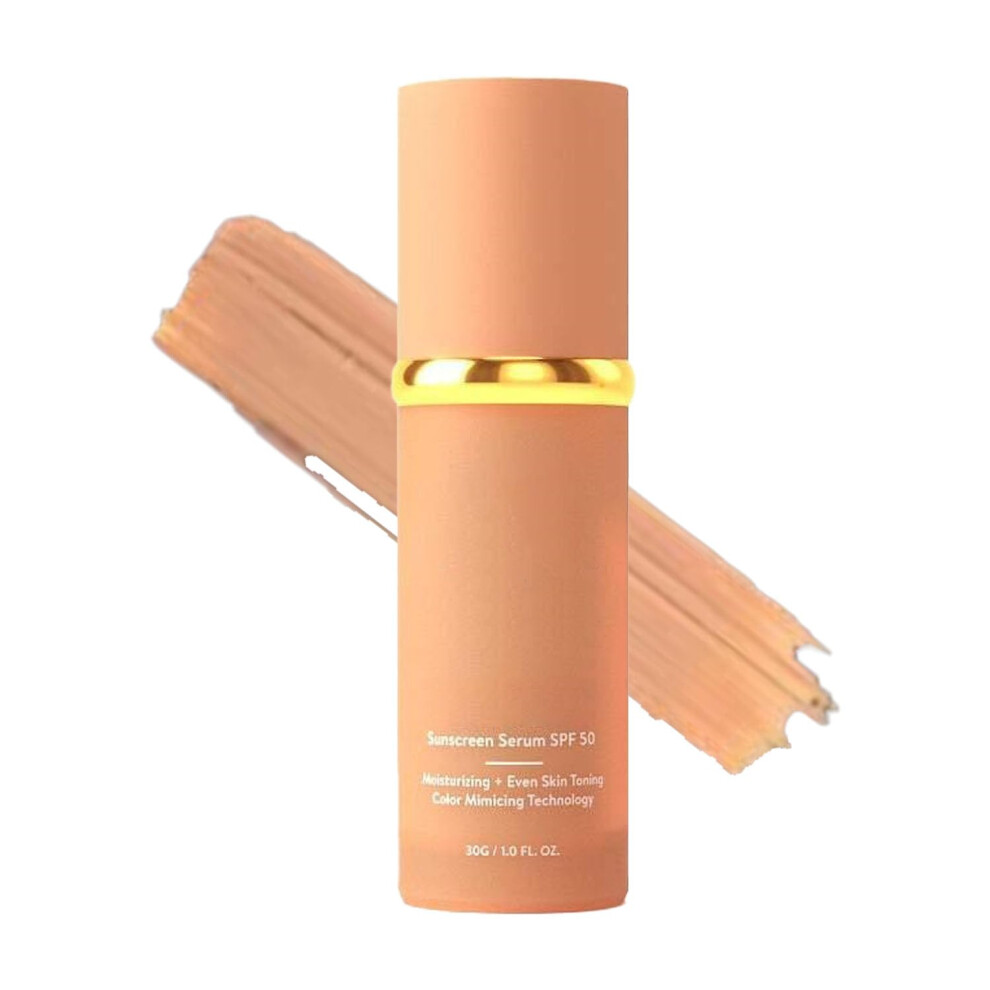 Light Foundation With Spf 50 Waterproof Full Coverage 4In1 Makeup For Sports Gym Medium 30Ml