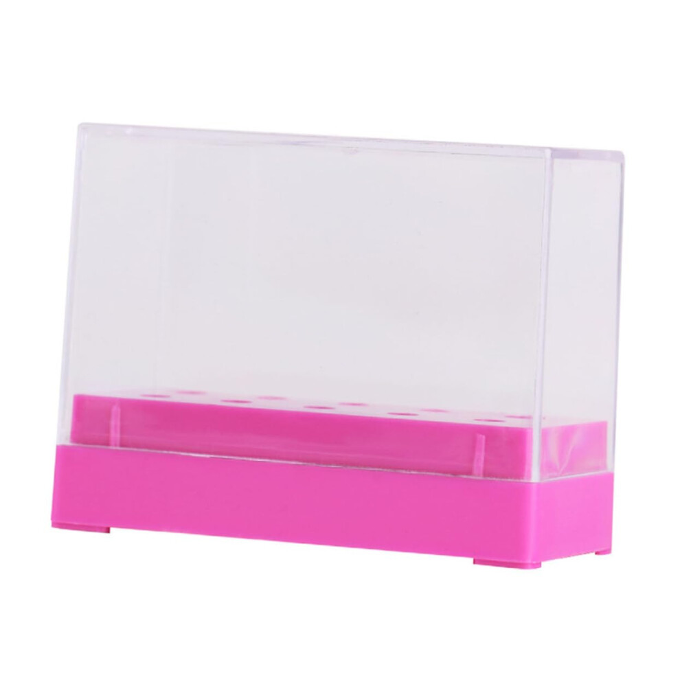 Nail Drill Bits Organizer with Secure Fixed Slots for Manicure and Nail Art Grinding Head Storage