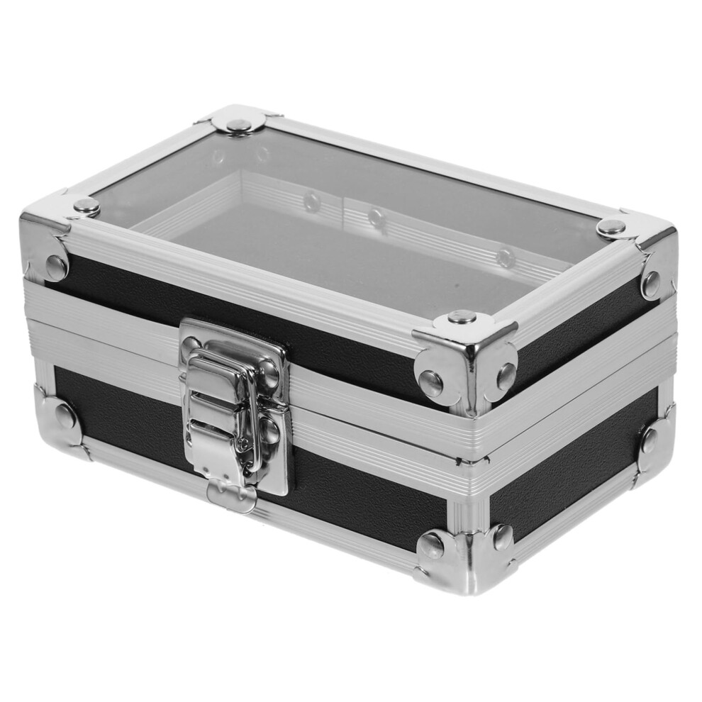 Black Nail Drill Bit Holder With Durable Slot Layout For Organized Nail Bits Storage And Display