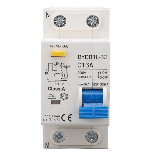BYDB1L 16A 30mA Type A Leakage Protection Switch 230V 1