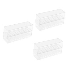 Magnetic Nail Drill Bit Holder Organizer with Magnetic Lock for Manicure Salon and Home Storage