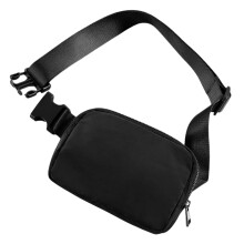 Belteveske for menn og kvinner, justerbar stropp, vanntett mageveske, lett crossbody-veske med glatt glidelås, bærbar reiseveske, stor kapasitet,