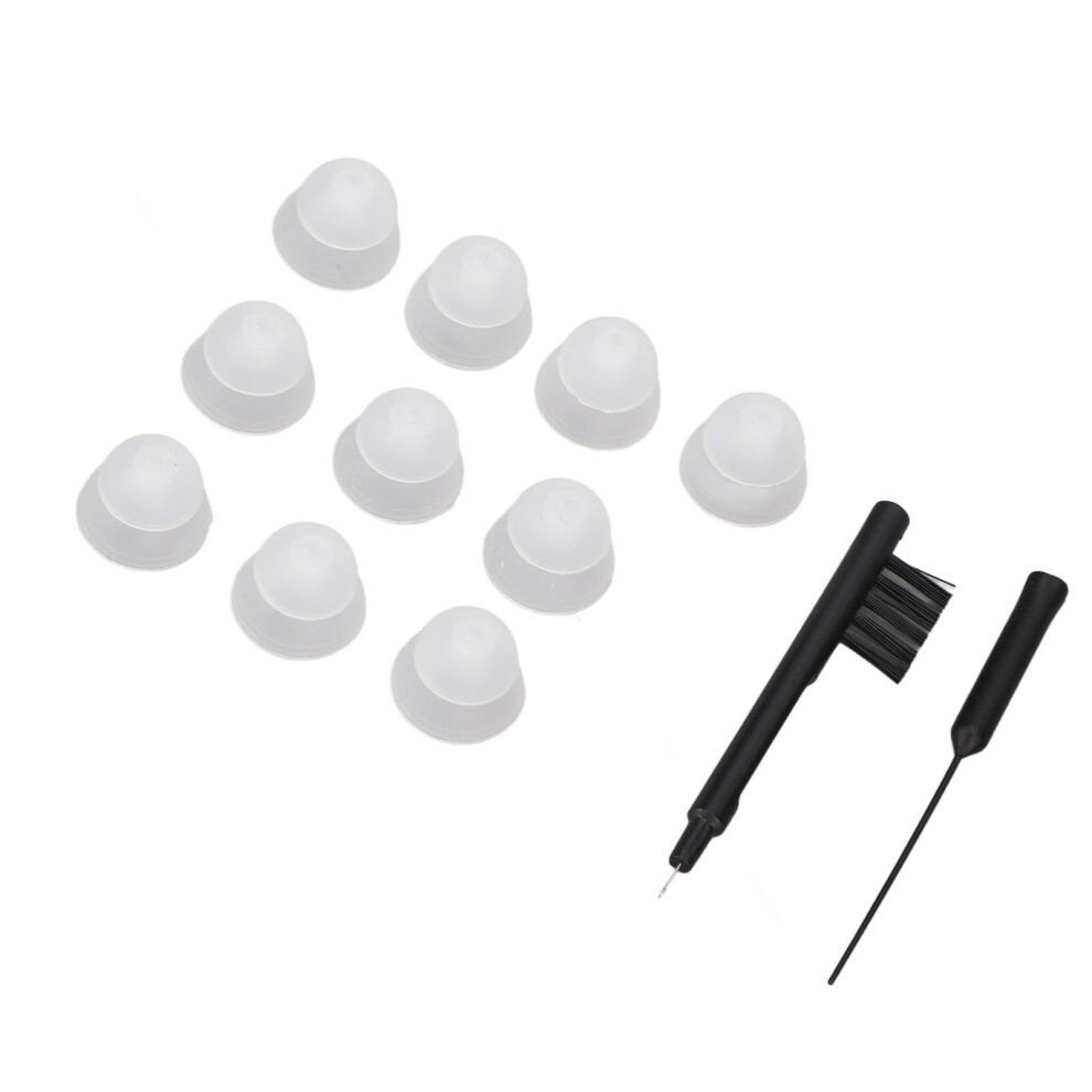Silicone Hearing Amplifier Dome Cleaner Brush Kit, Professional Maintenance