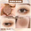 Σετ μακιγιάζ σκιών ματιών Goddess Glow Matte, διπλή παλέτα σκιών ματιών με λάμψη και 6