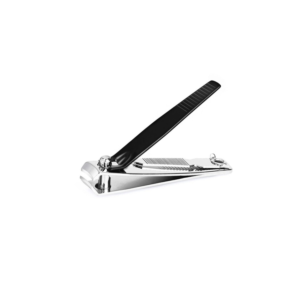 Carbon Steel Nail Clippers for Thick Toenails with Builtin File, Medium Size Ergonomic Grip