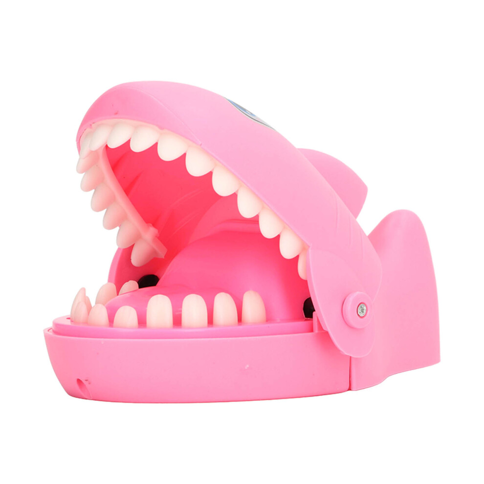 Pink Stress Relief Interactive Shark Toy For Kids & Families Biting Finger Game