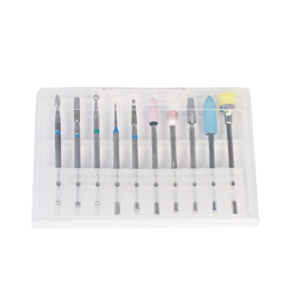 Tungsten Steel Nail Drill Bits Set for Manicure Pedicure, Durable for Acrylic and Gel Nails