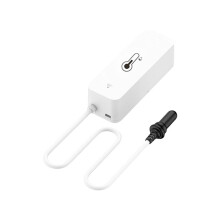 Tuya WiFi Temperatures Humidity Sensor with External Probe Wireless Temperatures App Monitor for Freezer Fish Tank