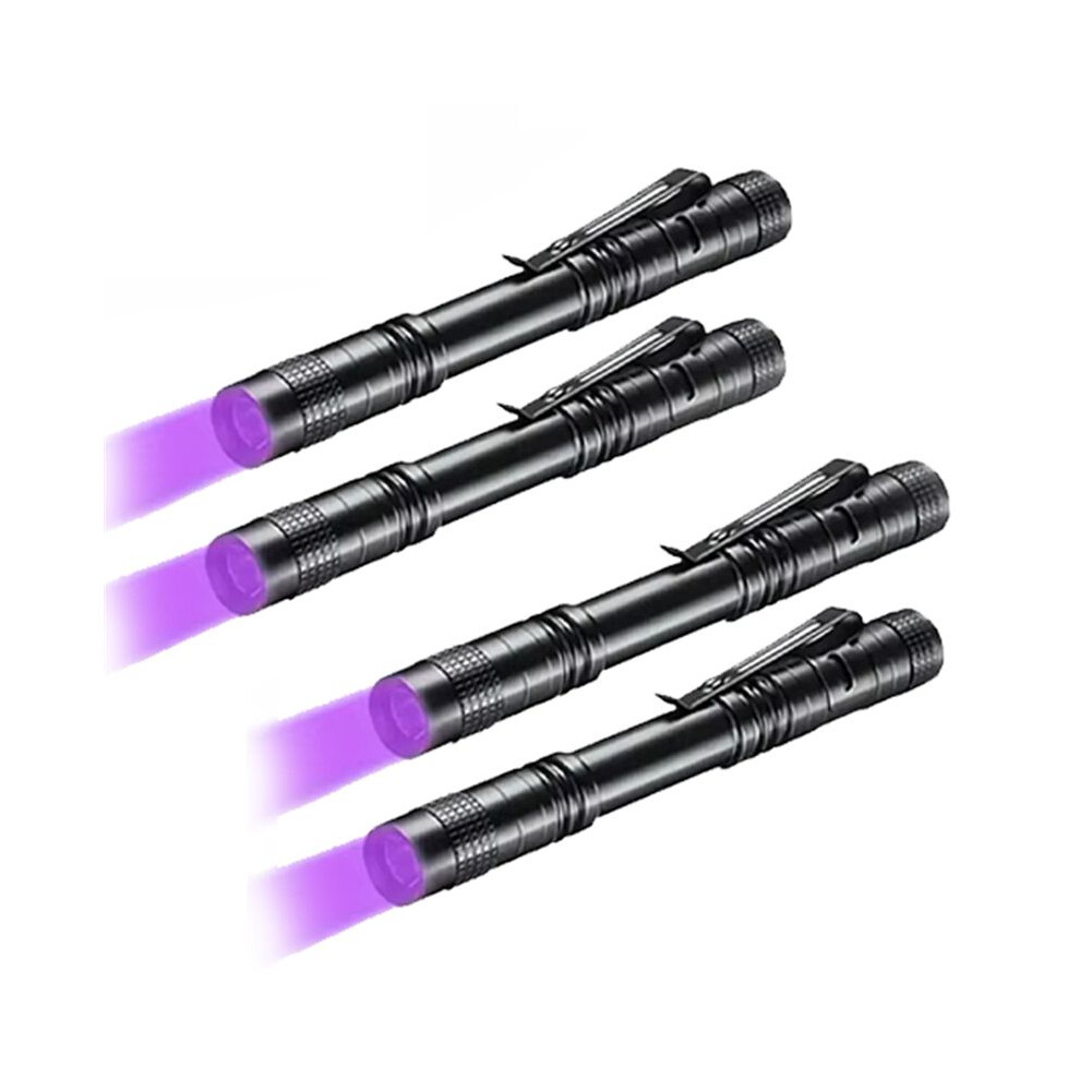 4Pcs Cat Moss Detection Flash For Banknote Detection Uv Flash 395Nm Ultraviolet Torch Light