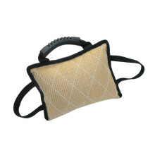 Dog Bite Training Pillow with Handles Durable Linen for Puppies and Adult Dogs Tug Chew Play
