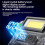 Portable  LED Flashlights USB Rechargeable EDC Flashlight with Battery Display Magnetic Working Light Fishing Torch 5