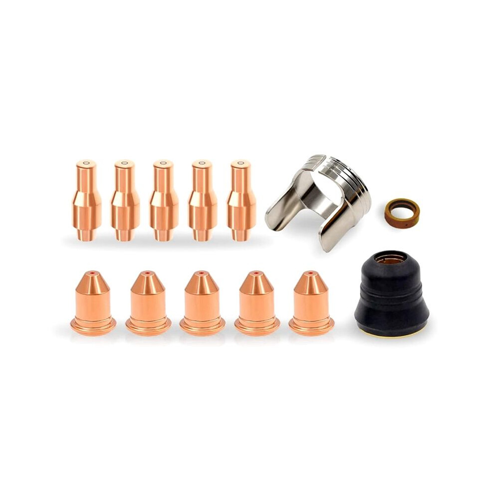 Plasma Cutting Consumables 56576 Tip 56811 Electrode 56255 Suitable For Harbor Freight Titanium 45A Plasma Cutter 13Pc 6034260419245