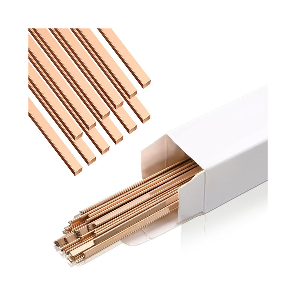 40 Rod Copper Brazing Alloy Flat Welding Rod Industrial Suitable For Air Conditioner Refrigerator Cold Storage Hvac 6033394072258