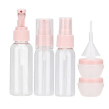 Distributeur à pompe pour un stockage sécurisé, petit récipient rose foncé incassable pour liquides, shampoing, après-shampoing, embout durable