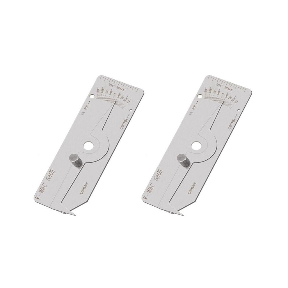 2X V-Wac Single Weld Gage Welding Inspection Thread Gauge Inch Checks Undercut Crown Height Porosity Pits 6031479490782