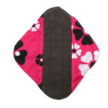 Serviettes menstruelles en tissu doux et réutilisables avec boutons-pression ajustables, tissu ultra doux, couches intérieures au charbon actif,