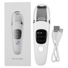 USB-genopladelig hudplejeenhed Positiv ionteknologi Negativ ionteknologi Højfrekvente vibrationer LCD-skærm Ansigtsværktøj i rustfrit stål