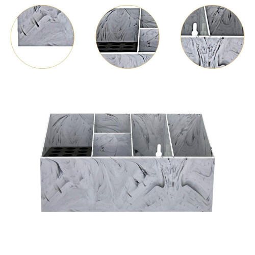 Hairdressing Scissors Holder with MultiCompartment Storage and Tool Protection, Light Gray 1