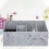 Hairdressing Scissors Holder with MultiCompartment Storage and Tool Protection, Light Gray 3