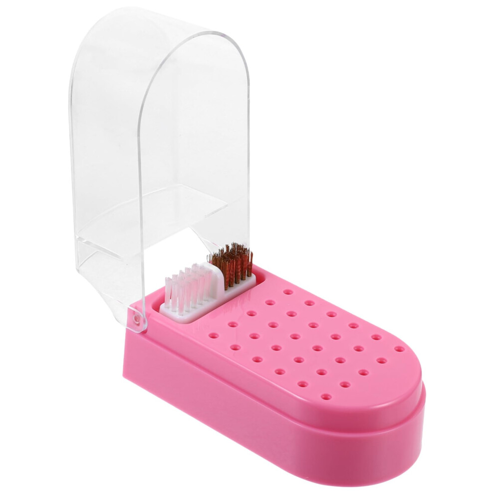 Transparent Nail Drill Bit Holder With Individual Slots For Salon And Home Storage 9094768426586