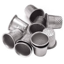 Sewing Thimbles Set of 10 Multi Size Finger Protectors for Quilting and Hand Craft Work