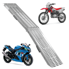 KCT Vehicle Loading Motorbike Ramp Steel Heavy Duty 200kg Capacity Folding Motorcycle Access Trailer Van Car Boot Ramp Scooter Dirt Bike Portable