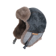 Fashion Inspired Winter Earflap Hat Thickened-Dark Grey
