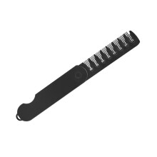 Folding Beard Comb for Men Wide Tooth Portable Hair Comb Travel Grooming Compact Design