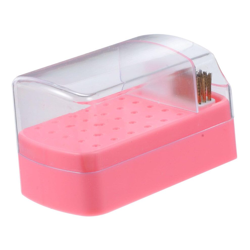 30 Hole Nail Drill Bit Organizer Holder for Salon and Home Manicure Storage Box