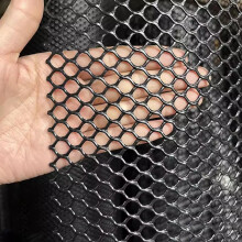 Black Plastic Garden Mesh Fence Roll with 3 Inch Holes, 1x25m for Balcony Privacy & Outdoor Barrier