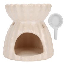Diffusore a ciotola in ceramica per oli essenziali, design elegante, fornello aromatico con accenti decorativi, design creativo, facile da usare per